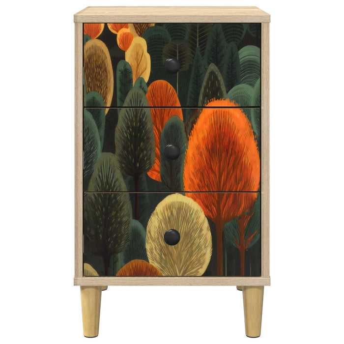 Dulap de noapte ZAANDAM Stejar Sonoma 36 x 33 x 60 cm WALTI