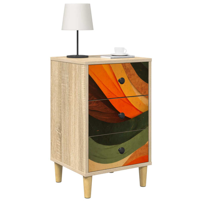 Dulap de noapte BONN 2 buc. Stejar Sonoma 36 x 33 x 60 cm WALTI