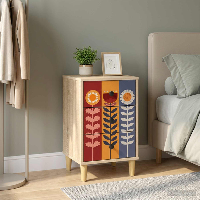 Dulap de noapte ESSEN Stejar Sonoma 36 x 33 x 60 cm WALTI