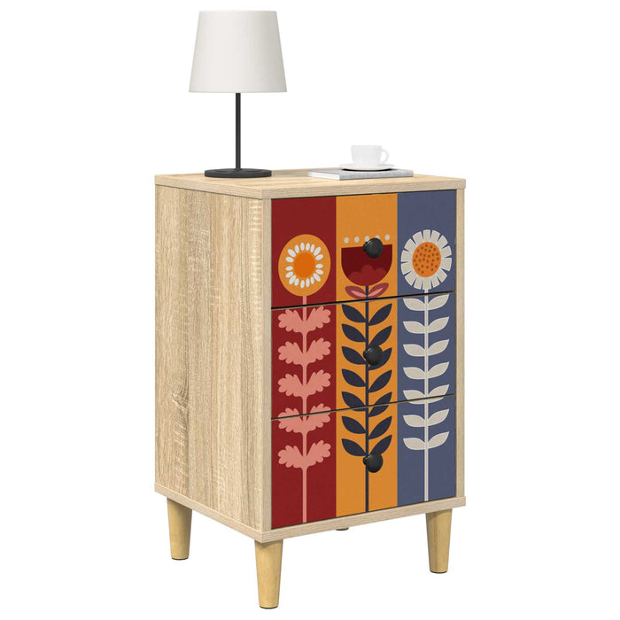 Dulap de noapte ESSEN Stejar Sonoma 36 x 33 x 60 cm WALTI