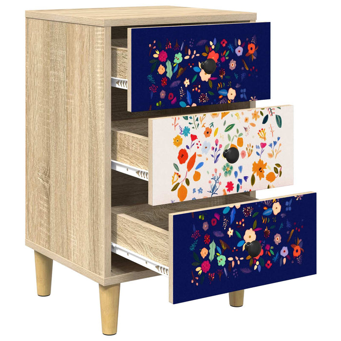 Dulap de noapte MAINZ 2 buc. Stejar Sonoma 36 x 33 x 60 cm WALTI