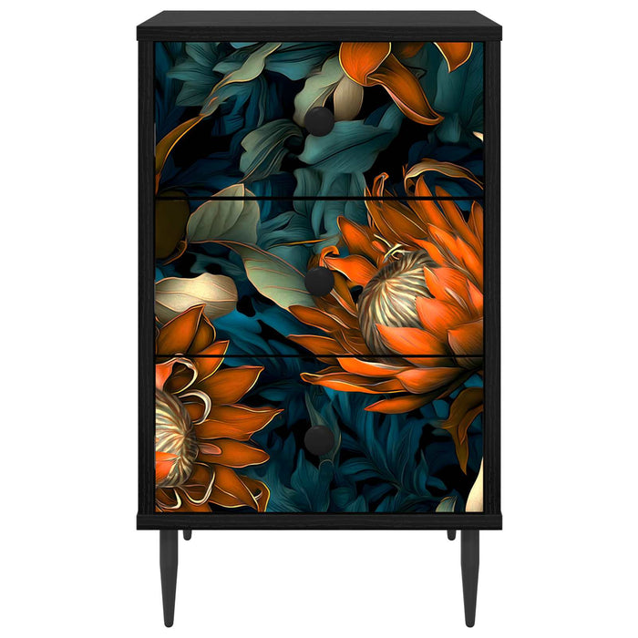 Dulap de noapte LOCHEM Stejar Negru 36 x 33 x 61 cm WALTI