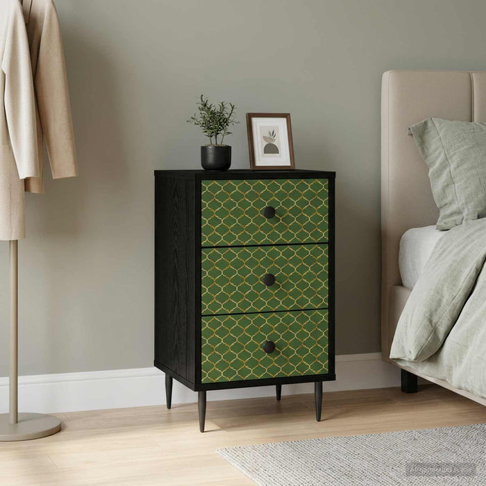 Dulap de noapte GELEEN Stejar Negru 36 x 33 x 61 cm WALTI