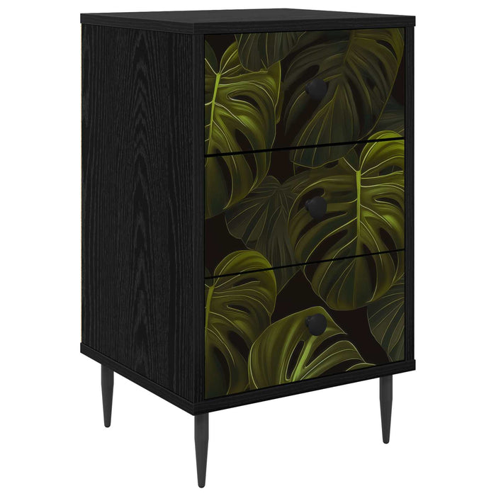 Dulap de noapte ELBURG Stejar Negru 36 x 33 x 61 cm WALTI