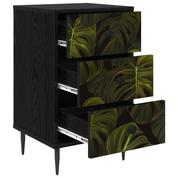 Dulap de noapte ELBURG Stejar Negru 36 x 33 x 61 cm WALTI