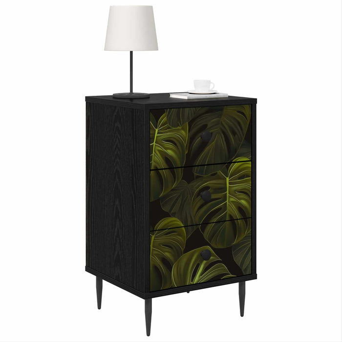 Dulap de noapte ELBURG Stejar Negru 36 x 33 x 61 cm WALTI