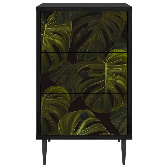 Dulap de noapte ELBURG 2 buc. Stejar Negru 36 x 33 x 61 cm WALTI