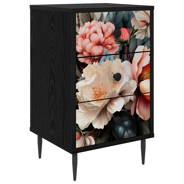 Dulap de noapte BORNE Stejar Negru 36 x 33 x 61 cm WALTI