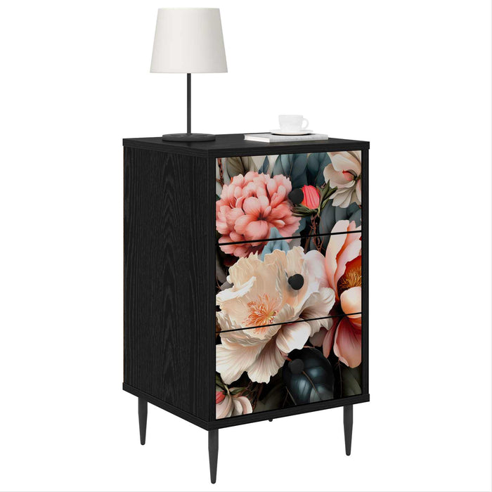 Dulap de noapte BORNE Stejar Negru 36 x 33 x 61 cm WALTI