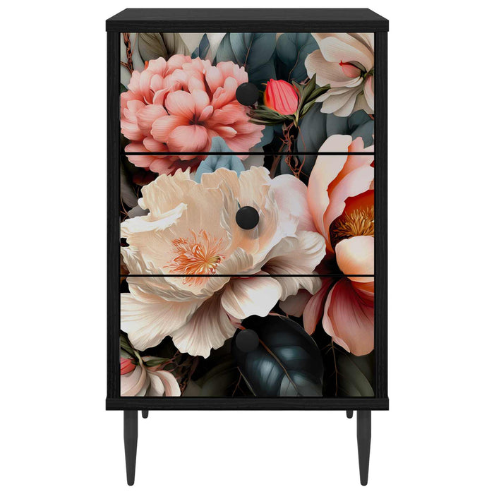 Dulap de noapte BORNE 2 buc. Stejar Negru 36 x 33 x 61 cm WALTI