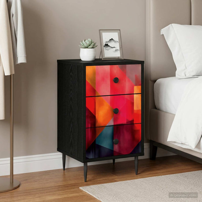 Dulap de noapte HEESCH Stejar Negru 36 x 33 x 61 cm - WALTI WALTI