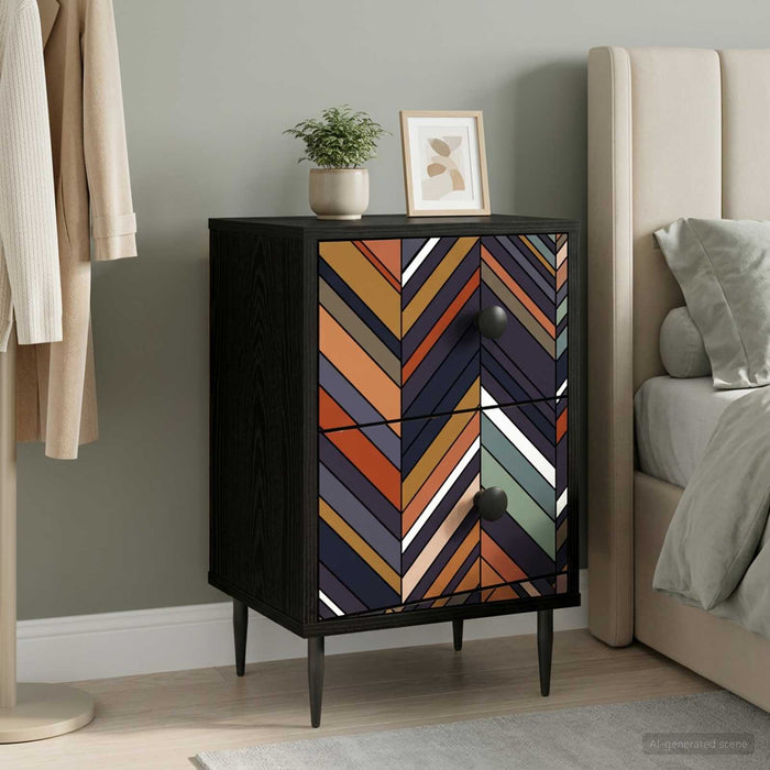 Dulap de noapte OMMEN Stejar Negru 36 x 33 x 61 cm - WALTI WALTI