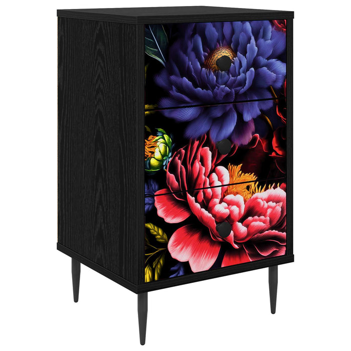 Dulap de noapte KIEL Stejar Negru 36 x 33 x 61 cm WALTI