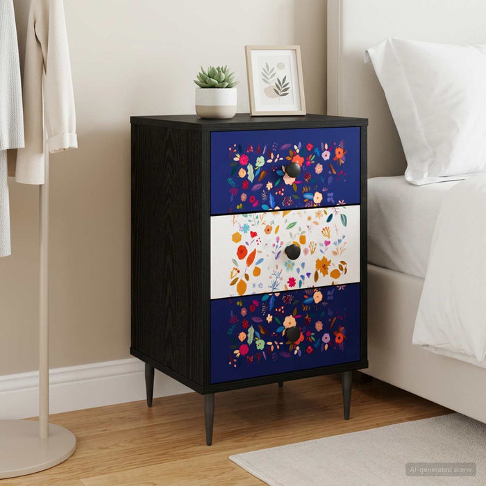 Dulap de noapte MAINZ Stejar Negru 36 x 33 x 61 cm - WALTI WALTI