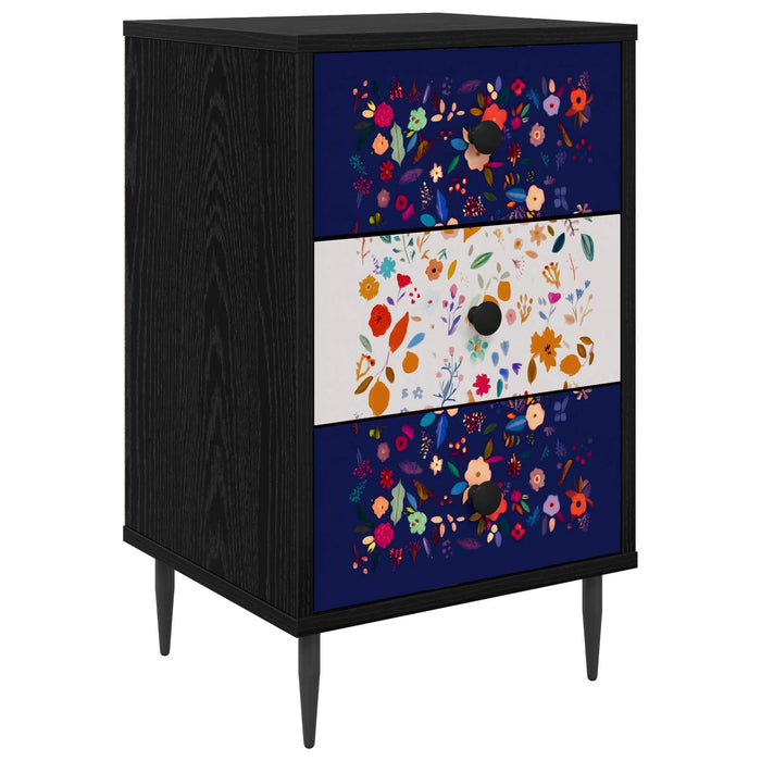 Dulap de noapte MAINZ Stejar Negru 36 x 33 x 61 cm WALTI