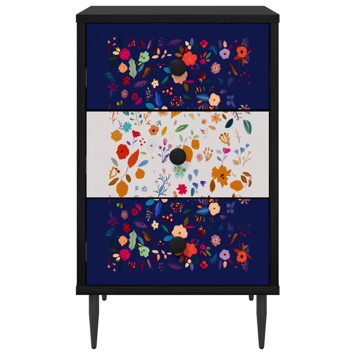 Dulap de noapte MAINZ 2 buc. Stejar Negru 36 x 33 x 61 cm WALTI
