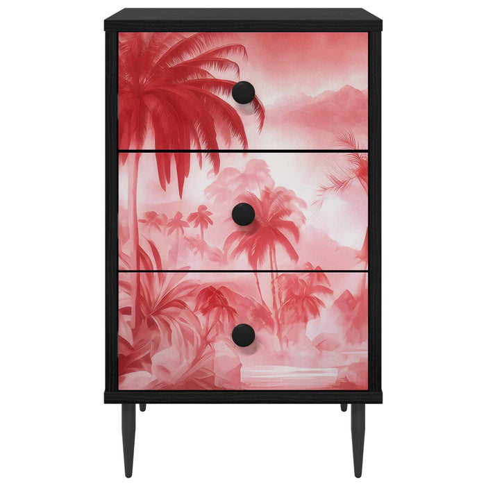 Dulap de noapte AACHEN 2 buc. Stejar Negru 36 x 33 x 61 cm WALTI