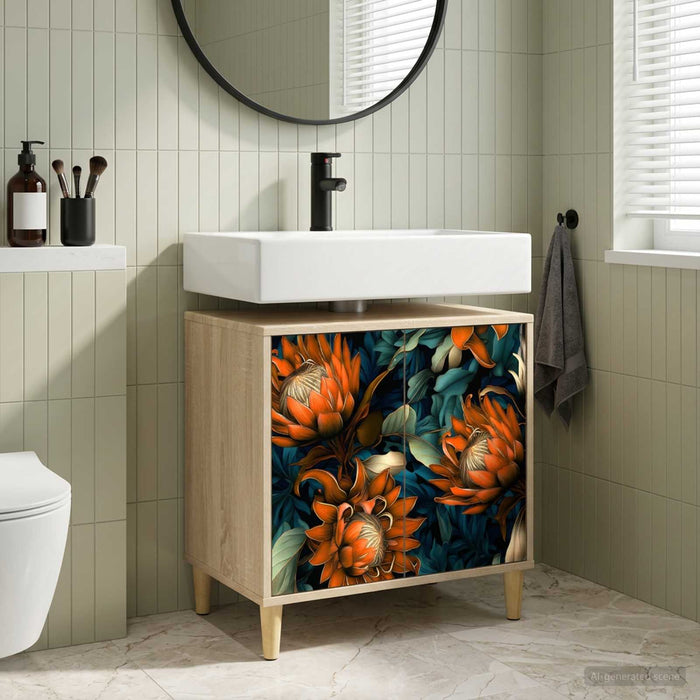 Dulap de Baie LOCHEM Sonoma 60 x 40 x 60 cm Lemn prelucrat - WALTI WALTI