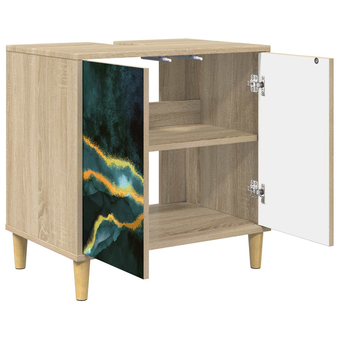 Dulap de Baie WIJHE Sonoma 60 x 40 x 60 cm Lemn prelucrat WALTI