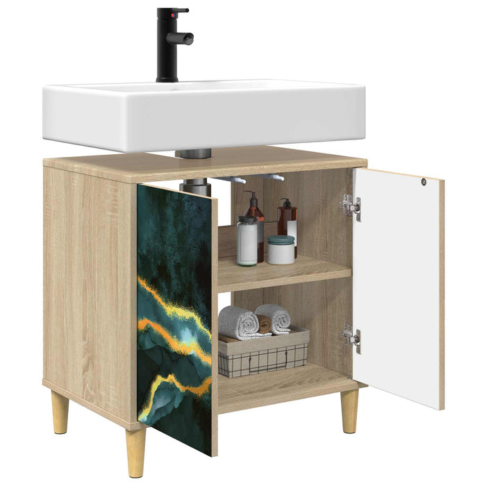Dulap de Baie WIJHE Sonoma 60 x 40 x 60 cm Lemn prelucrat WALTI
