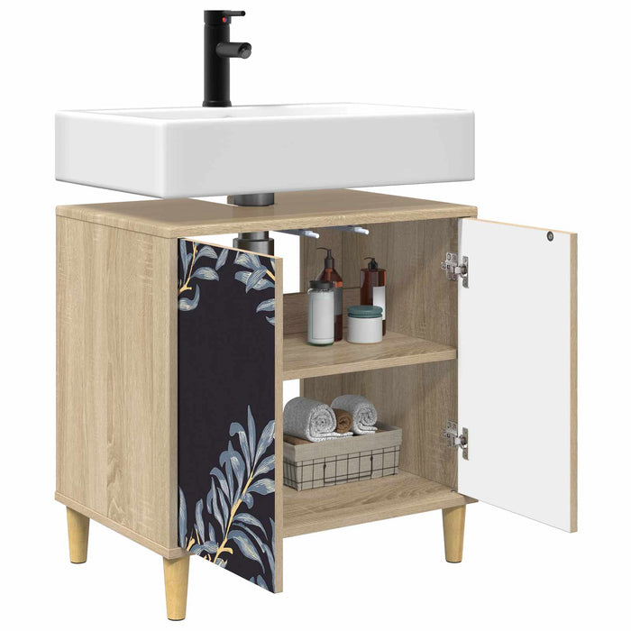 Dulap de Baie DOKKUM Sonoma 60 x 40 x 60 cm Lemn prelucrat WALTI