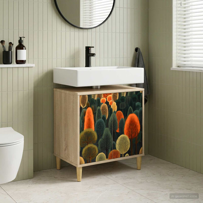 Dulap de Baie ZAANDAM Sonoma 60 x 40 x 60 cm Lemn prelucrat - WALTI WALTI