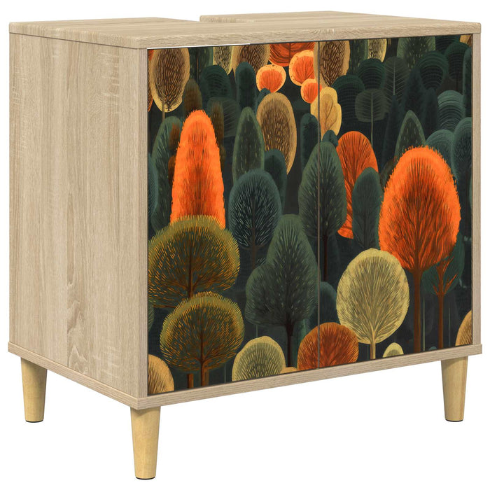 Dulap de Baie ZAANDAM Sonoma 60 x 40 x 60 cm Lemn prelucrat WALTI