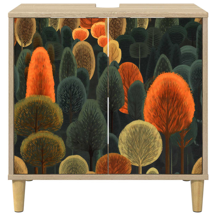 Dulap de Baie ZAANDAM Sonoma 60 x 40 x 60 cm Lemn prelucrat WALTI