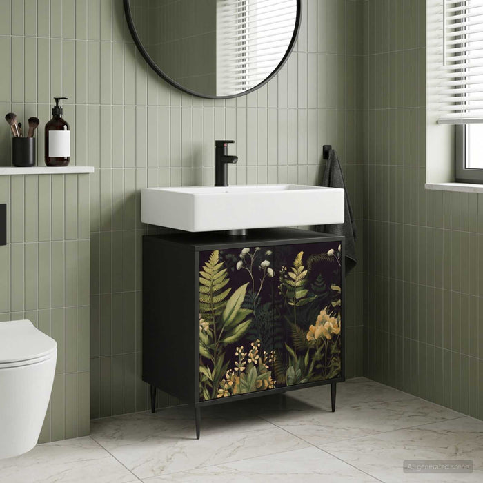 Dulap de Baie RHENEN Stejar Negru 60 x 40 x 61 cm - WALTI WALTI