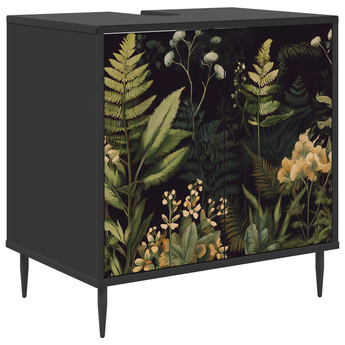 Dulap de Baie RHENEN Stejar Negru 60 x 40 x 61 cm WALTI