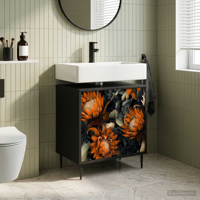 Dulap de Baie LOCHEM Stejar Negru 60 x 40 x 61 cm - WALTI WALTI