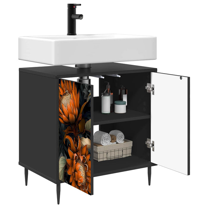 Dulap de Baie LOCHEM Stejar Negru 60 x 40 x 61 cm WALTI