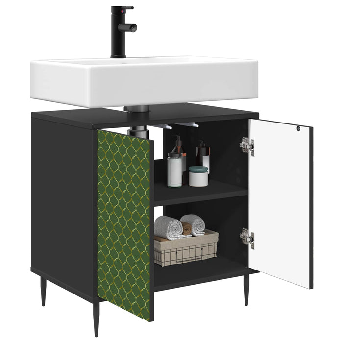 Dulap de Baie GELEEN Stejar Negru 60 x 40 x 61 cm WALTI