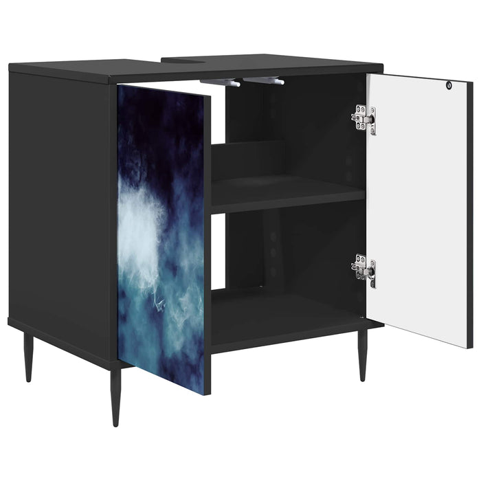Dulap de Baie RAALTE Stejar Negru 60 x 40 x 61 cm WALTI