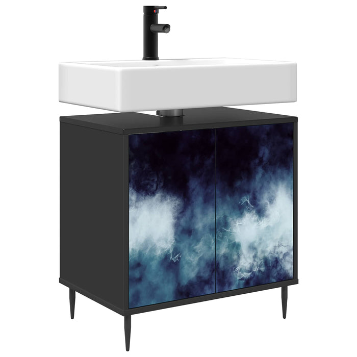 Dulap de Baie RAALTE Stejar Negru 60 x 40 x 61 cm WALTI