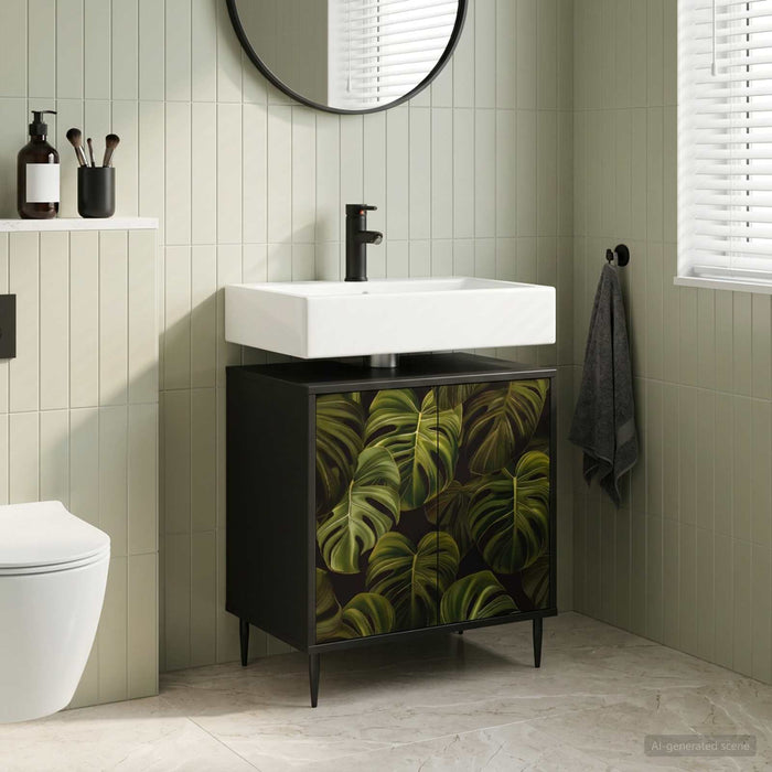 Dulap de Baie ELBURG Stejar Negru 60 x 40 x 61 cm - WALTI WALTI