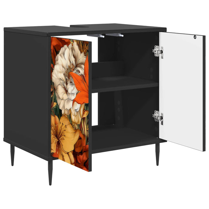 Dulap de Baie GENNEP Stejar Negru 60 x 40 x 61 cm WALTI