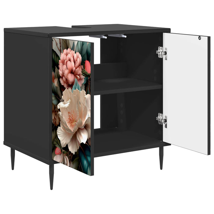 Dulap de Baie BORNE Stejar Negru 60 x 40 x 61 cm Lemn prelucrat WALTI