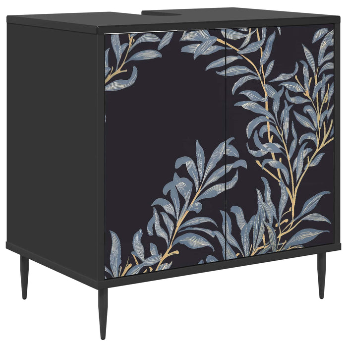 Dulap de Baie DOKKUM Stejar Negru 60 x 40 x 61 cm WALTI