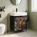 Dulap de Baie OMMEN Stejar Negru 60 x 40 x 61 cm Lemn prelucrat - WALTI WALTI