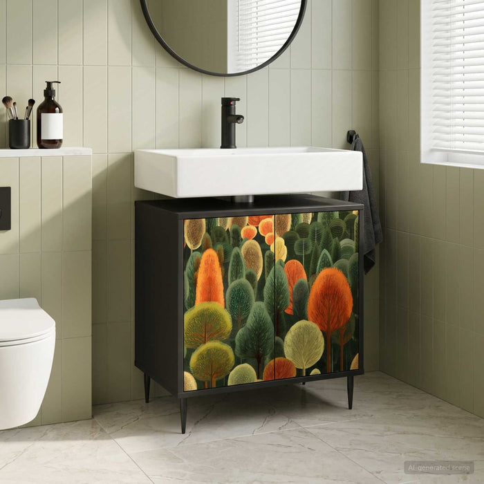 Dulap de Baie ZAANDAM Stejar Negru 60 x 40 x 61 cm - WALTI WALTI