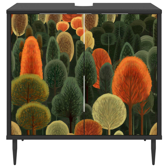 Dulap de Baie ZAANDAM Stejar Negru 60 x 40 x 61 cm WALTI