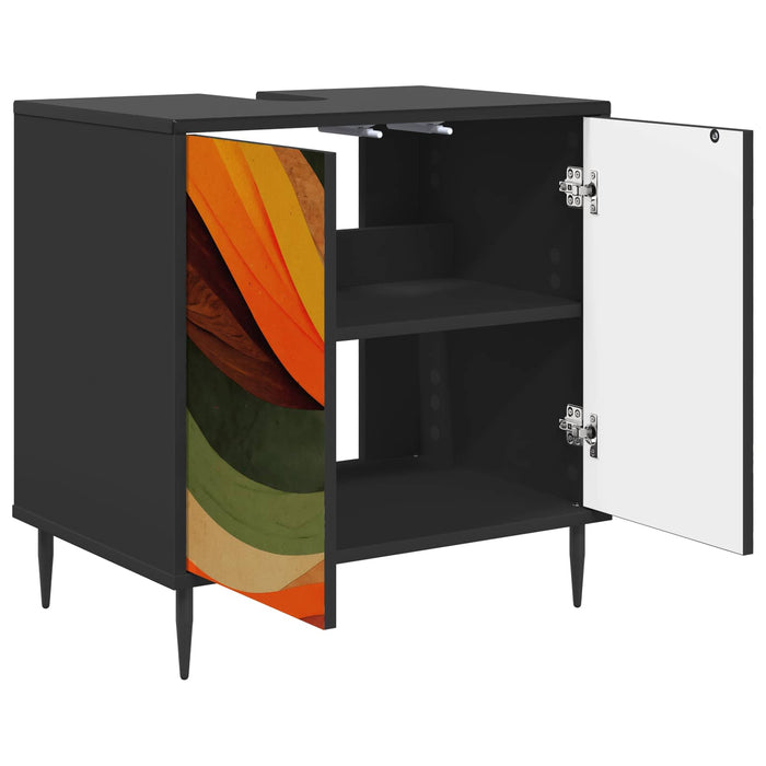 Dulap de Baie BONN Stejar Negru 60 x 40 x 61 cm Lemn prelucrat WALTI