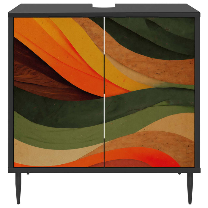 Dulap de Baie BONN Stejar Negru 60 x 40 x 61 cm Lemn prelucrat WALTI