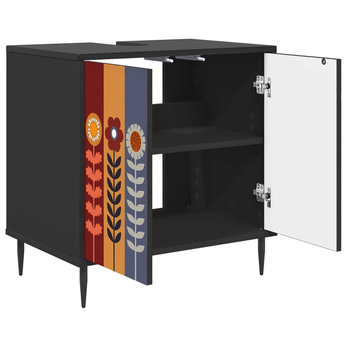Dulap de Baie ESSEN Stejar Negru 60 x 40 x 61 cm Lemn prelucrat WALTI