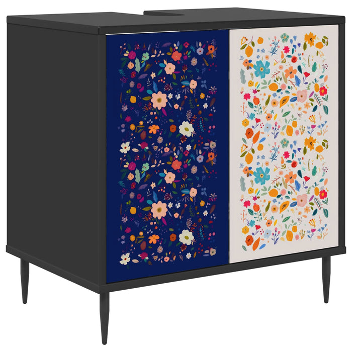 Dulap de Baie MAINZ Stejar Negru 60 x 40 x 61 cm Lemn prelucrat WALTI