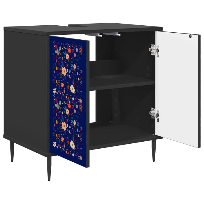 Dulap de Baie MAINZ Stejar Negru 60 x 40 x 61 cm Lemn prelucrat WALTI