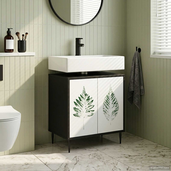 Dulap de Baie HANAU Stejar Negru 60 x 40 x 61 cm Lemn prelucrat WALTI