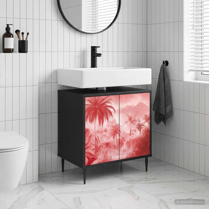 Dulap de Baie AACHEN Stejar Negru 60 x 40 x 61 cm WALTI