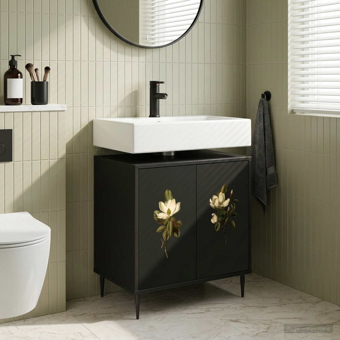 Dulap de Baie BREMEN Stejar Negru 60 x 40 x 61 cm WALTI